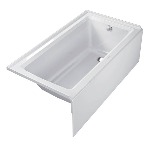 Duravit Architec 60" x 30" Alcove Soaking Acrylic Bathtub & Reviews